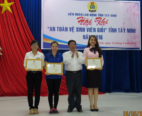 Công ty XSKT Tây Ninh giành giải nhất Hội thi “An toàn vệ sinh viên giỏi “tỉnh Tây Ninh năm 2016