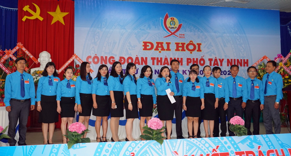 Đại hội IX Công đoàn Thành phố Tây Ninh, nhiệm kỳ 2018-2023 thành công tốt đẹp