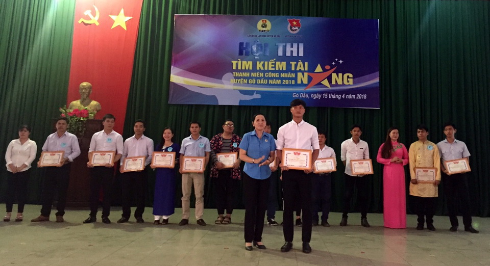 Hội thi tìm kiếm tài năng trong thanh niên, CNLĐ huyện Gò Dầu năm 2018