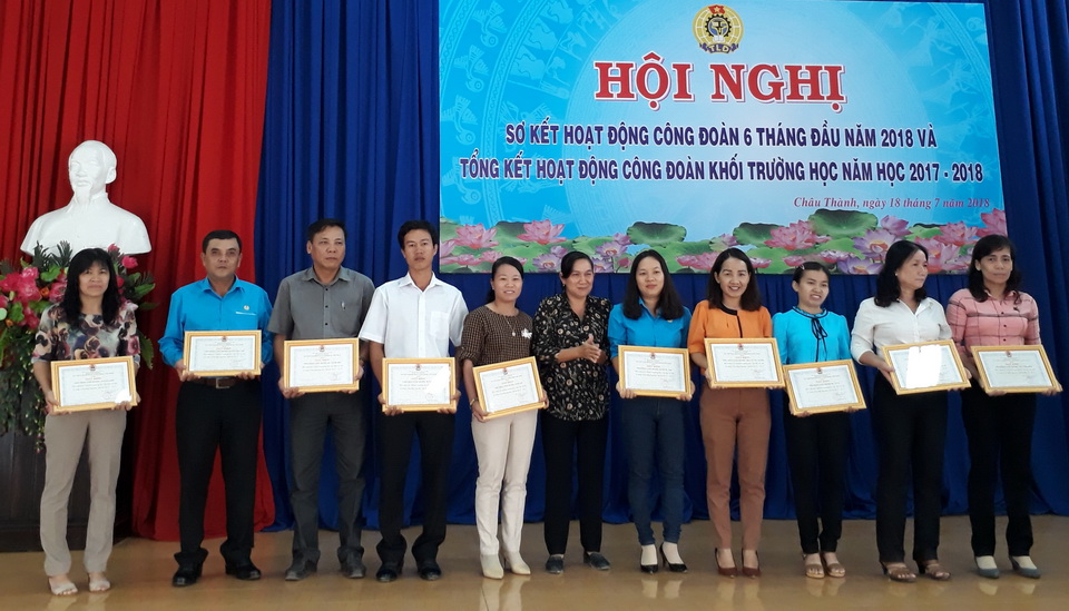 LĐLĐ huyện Châu Thành sơ kết hoạt động công đoàn 6 tháng đầu năm 2018