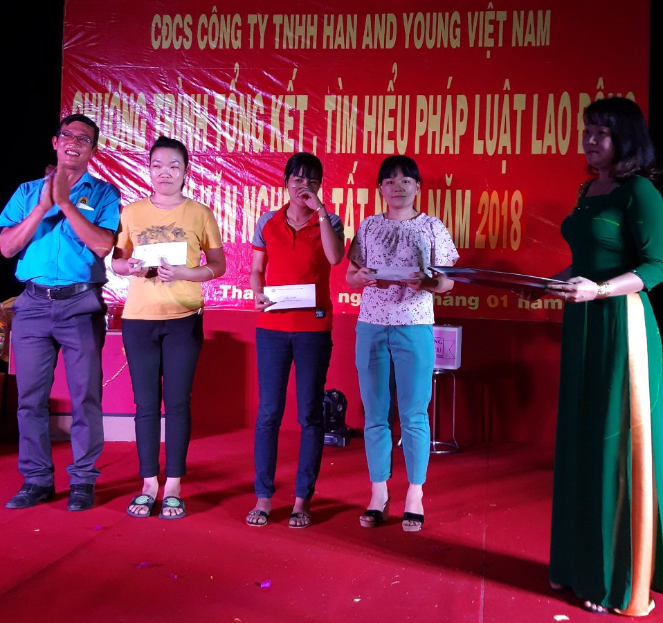 CĐCS Cty TNHH Han and Young Việt Nam họp mặt, tất niên cuối năm