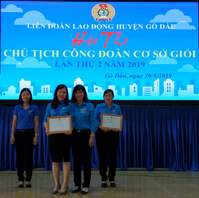 LĐLĐ huyện Gò Dầu tổ chức hội thi “Chủ tịch CĐCS giỏi cấp huyện” năm 2019