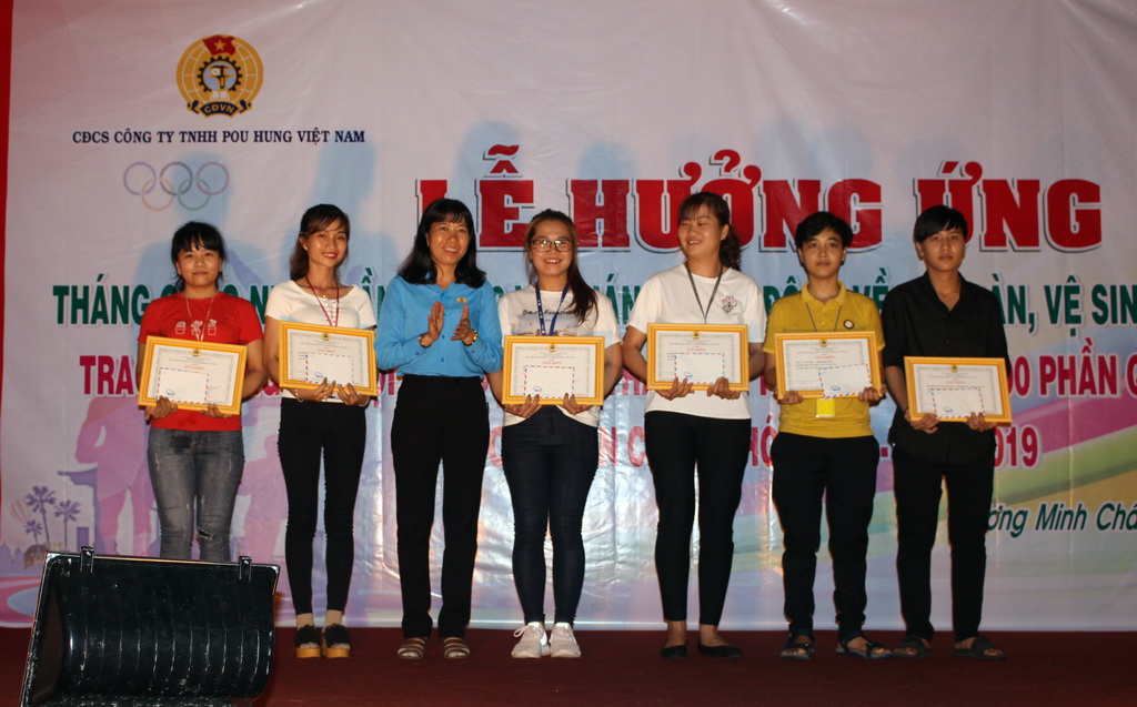 CĐCS Cty TNHH Pou Hung VN tổ chức “Ngày hội thể thao” năm 2019