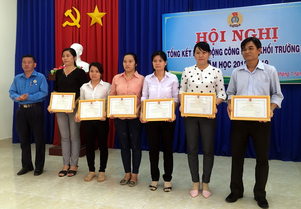 Tổng kết hoạt động công đoàn khối trường học huyện Châu Thành năm học 2018-2019