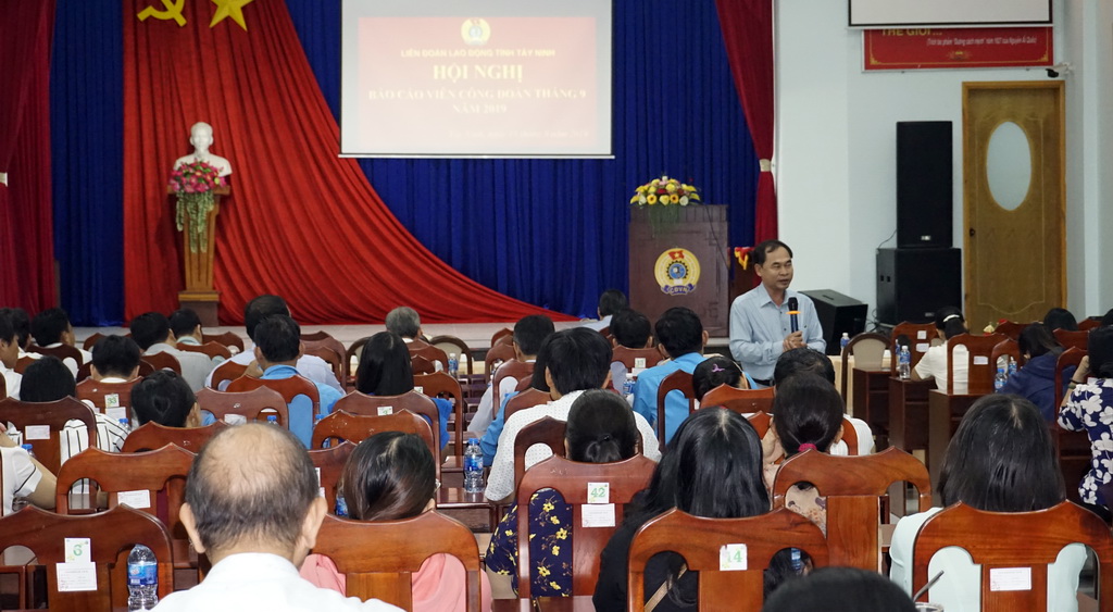 Hội nghị báo cáo viên công đoàn tháng 9/2019