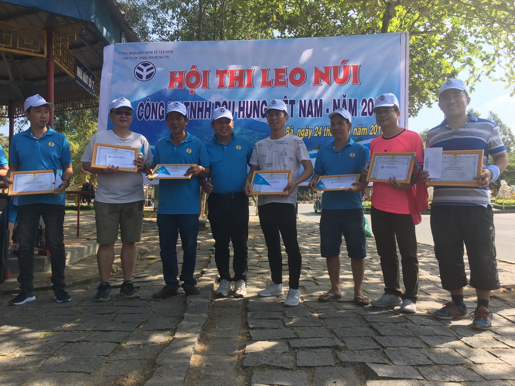 Hội thi leo Núi công ty TNHH Pou Hung Việt Nam năm 2019