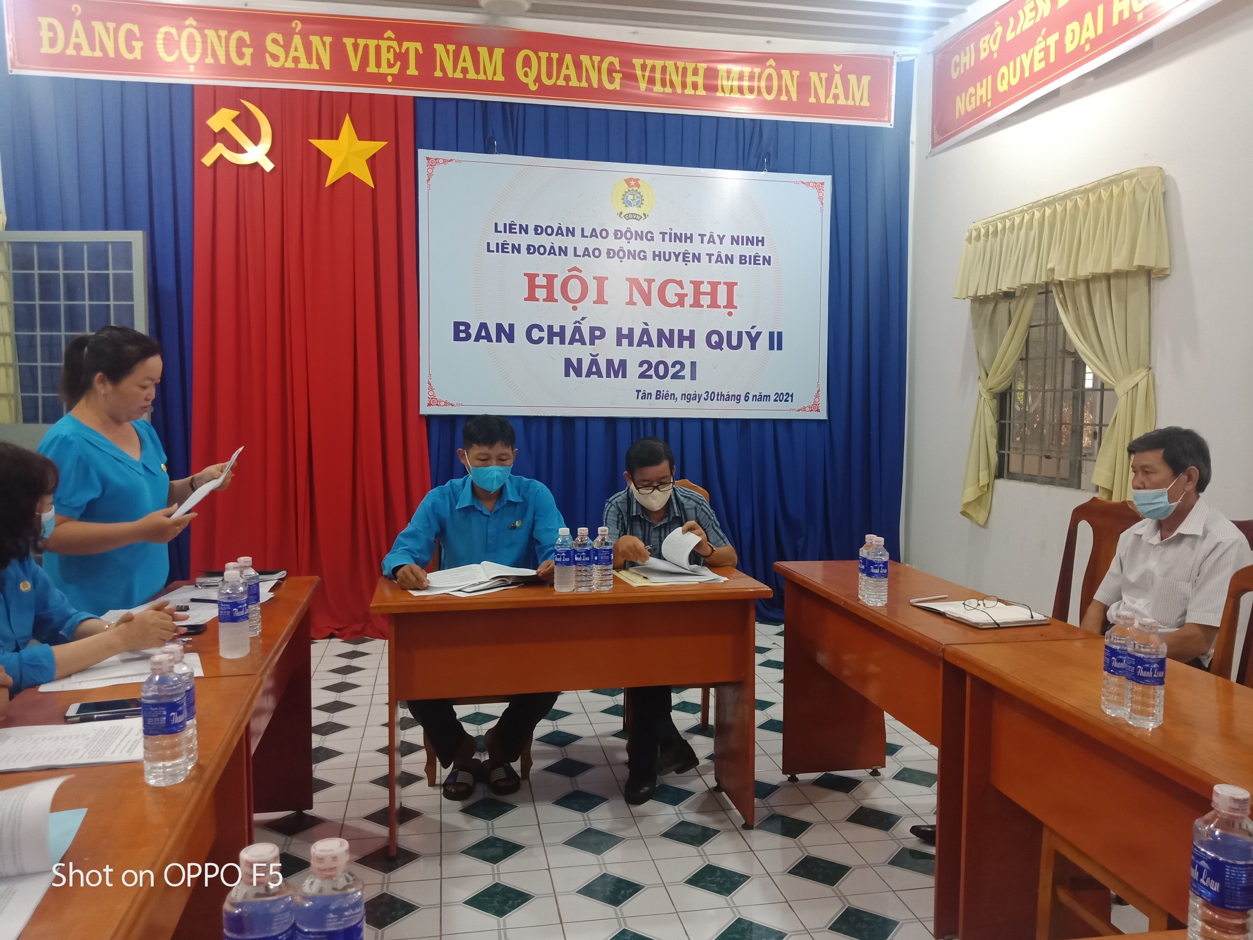 LĐLĐ huyện Tân Biên tổ chức Hội nghị Ban Chấp hành Quý II năm 2021