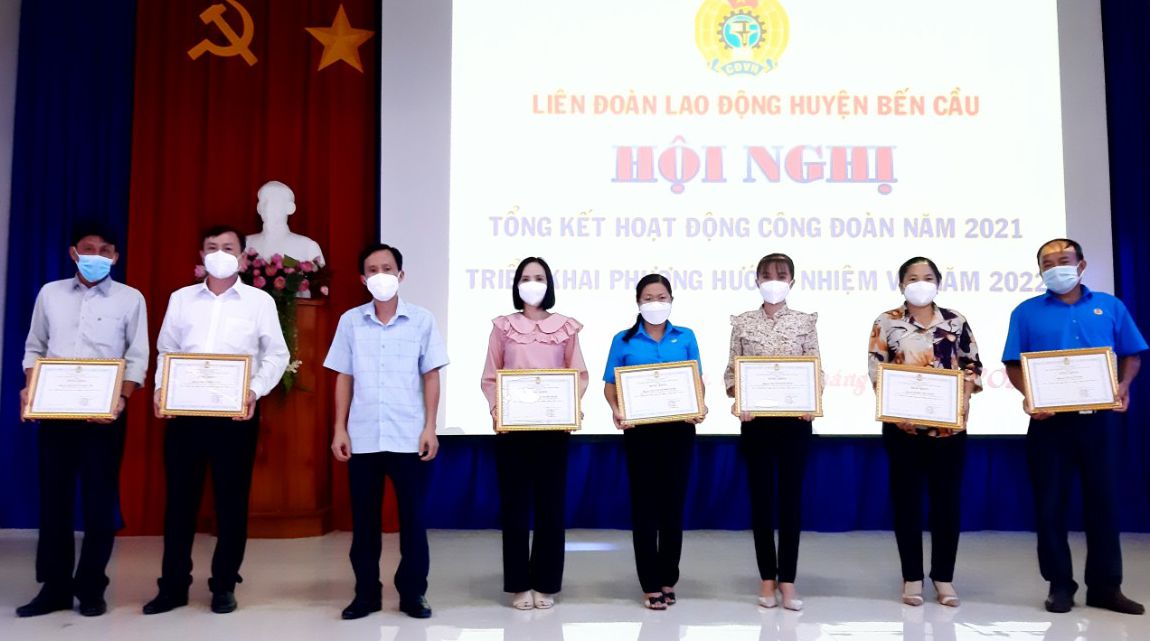 Tổng kết hoạt động Công đoàn huyện Bến Cầu năm 2021